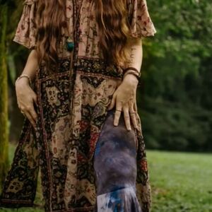 Kantha Bae Twirl Away Tank Dress (Black&Cream!)